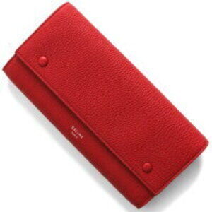 Celine Flap Multifunction Long Wallet Pop Red